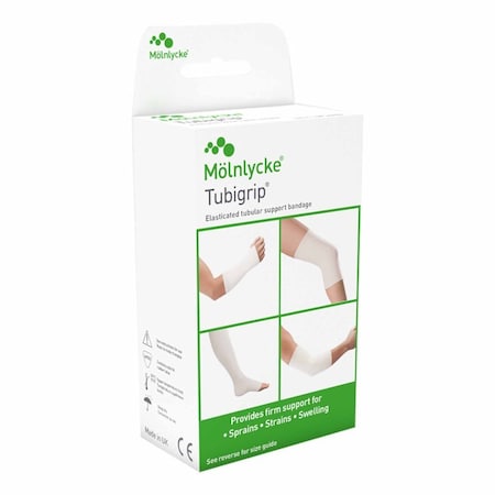 Tubigrip Elastic Tubular Support Bandage 3-1/2 In.x1 Yd Large Ankle, Medium Knee, Small Thigh Pull On Size E 1528